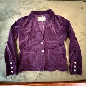 Freestyle Revolution Purple Velvet Blazer Jacket